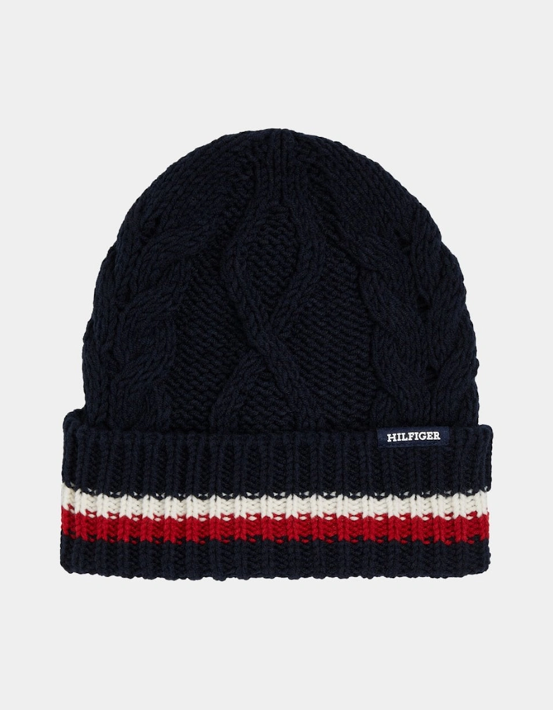 Monotype Chunky Knit Mens Beanie, 4 of 3