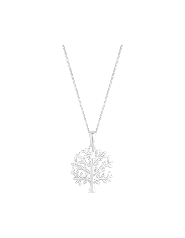 Sterling Silver 925 Tree of Love Pendant Necklace
