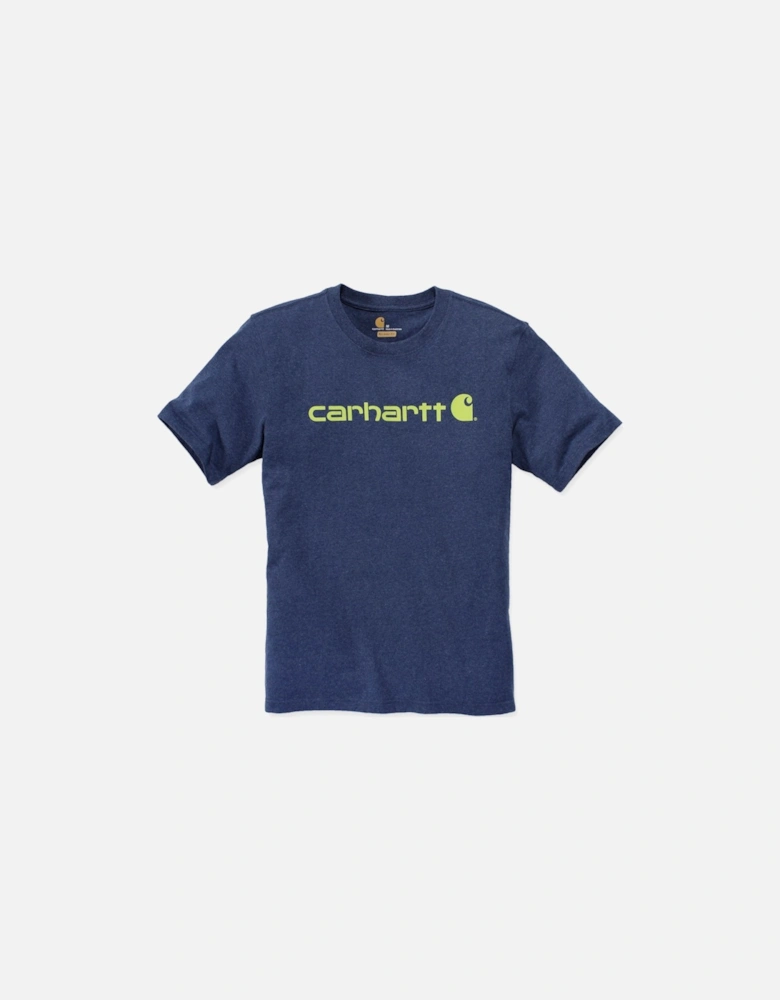 Carhartt Mens Core Logo Graphic Cotton Short Sleeve T-Shirt