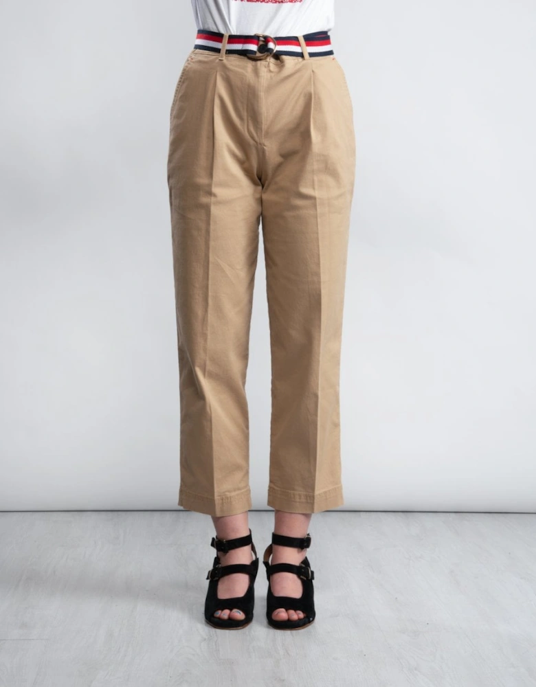 TH Essential Pleated Womens Chinos