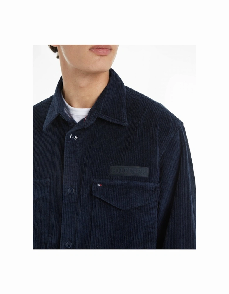 Corduroy Mens Solid Overshirt