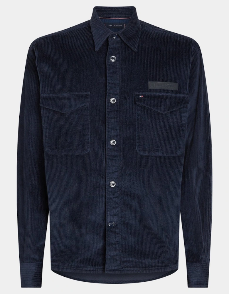 Corduroy Mens Solid Overshirt