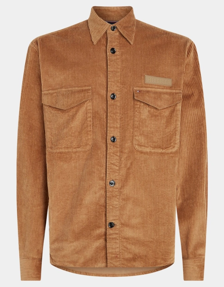 Corduroy Mens Solid Overshirt