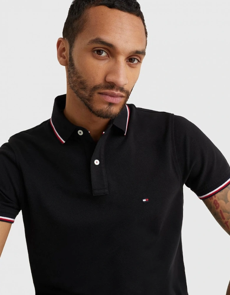 Slim Mens Tipped Polo