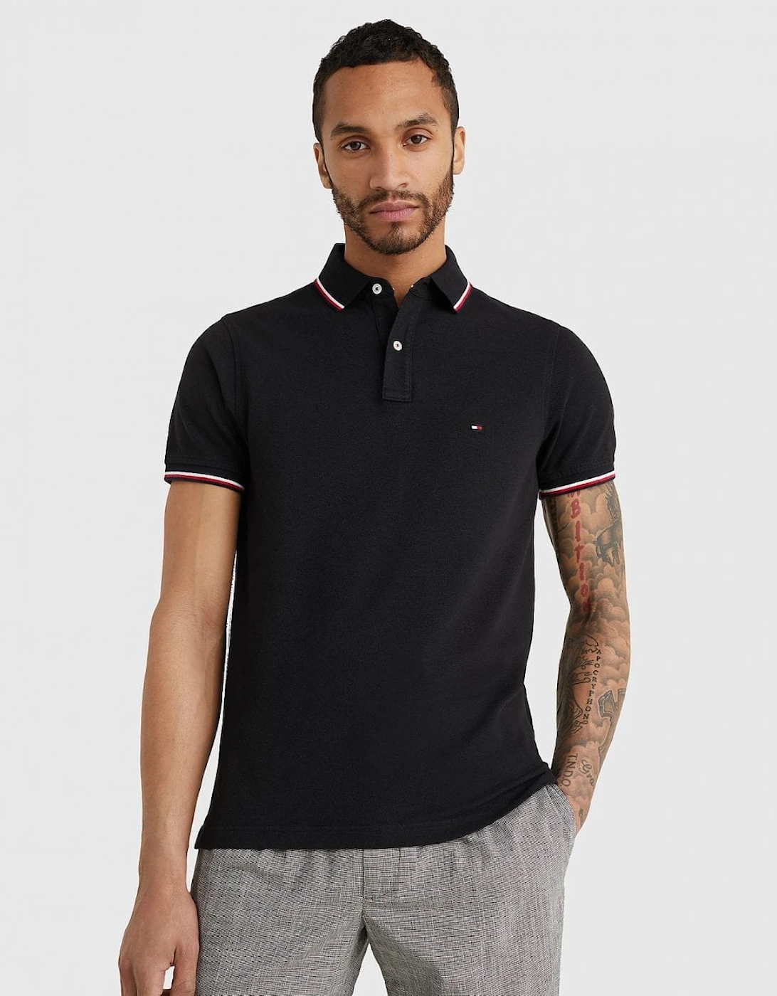 Slim Mens Tipped Polo, 6 of 5