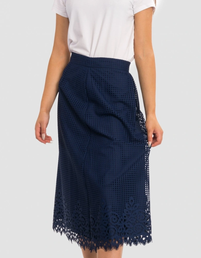 Helena Laser Cut Womens Skirt