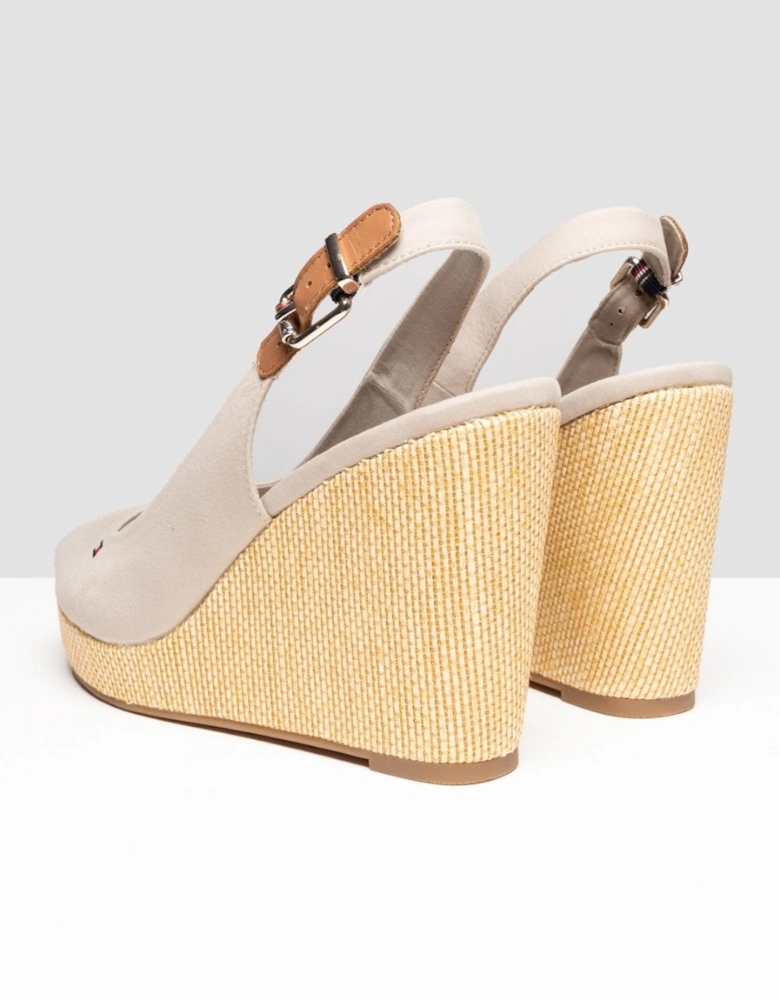 Iconic Elena Sling Back Wedge