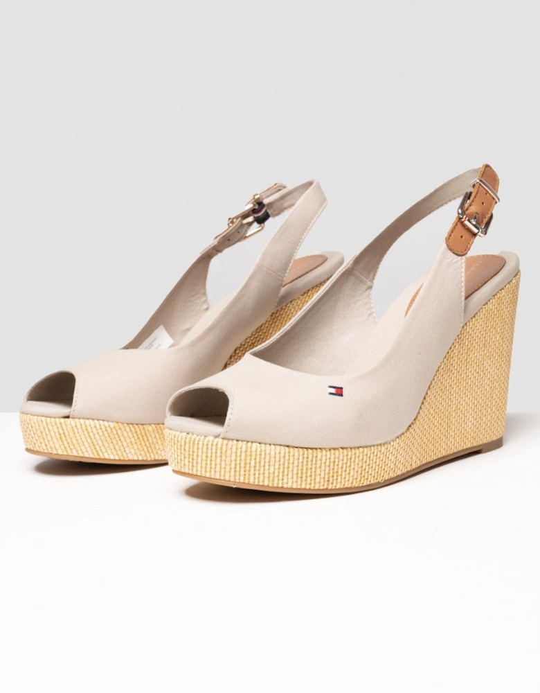 Iconic Elena Sling Back Wedge