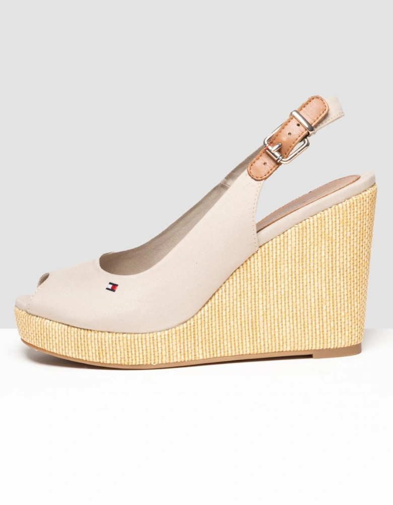 Iconic Elena Sling Back Wedge