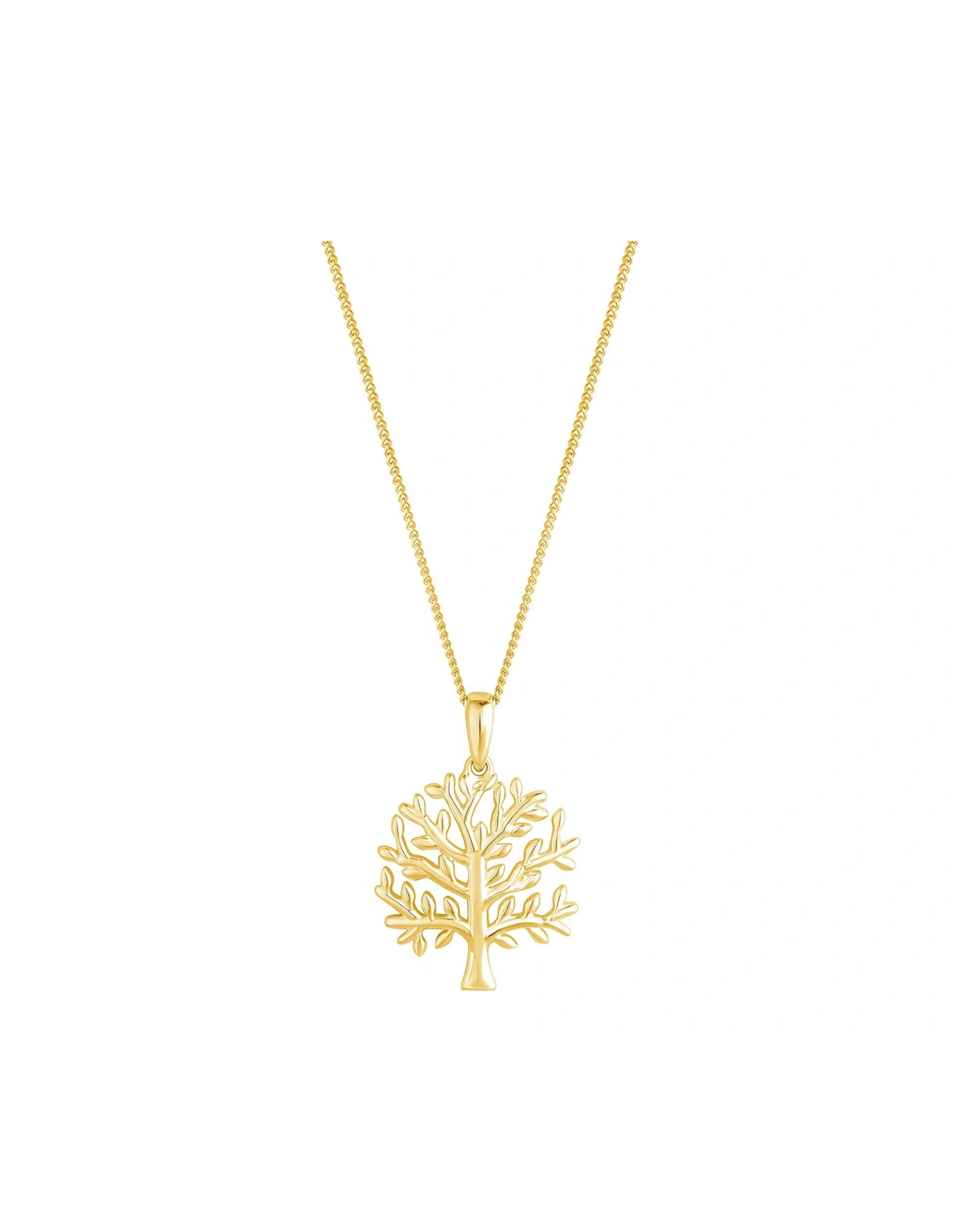 Gold Plated Sterling Silver 925 Tree of Love Pendant Necklace, 2 of 1
