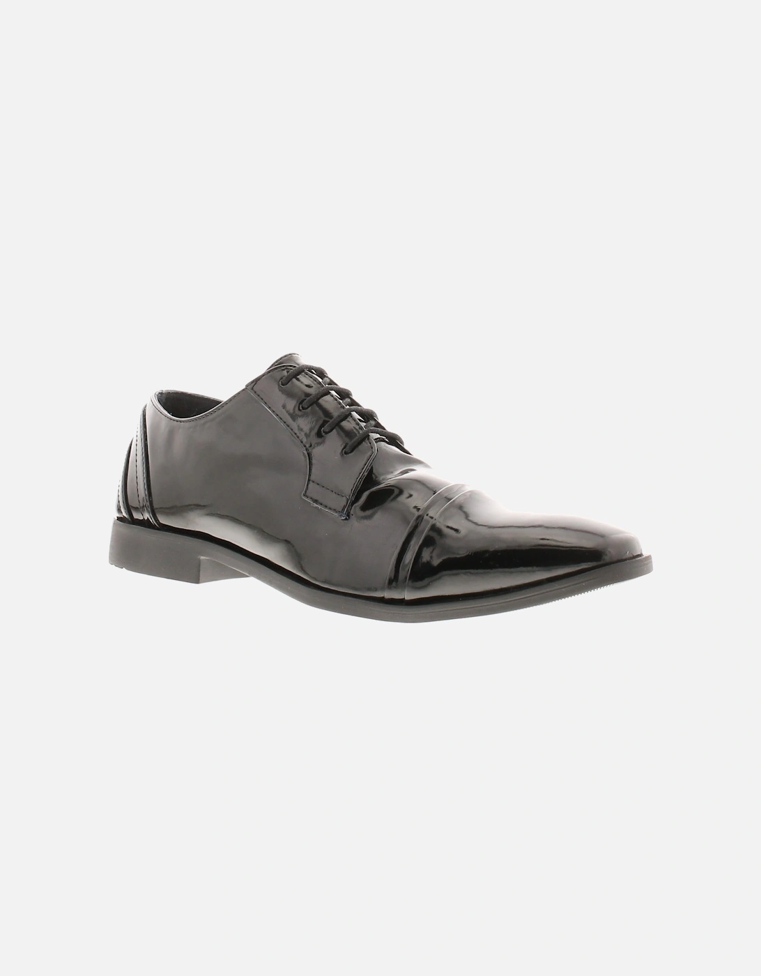 Mens Smart Shoes Logan Leather black UK Size, 6 of 5