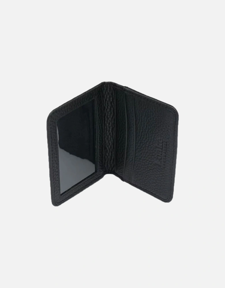 Fenchurch Grain Flap Card Holder Black