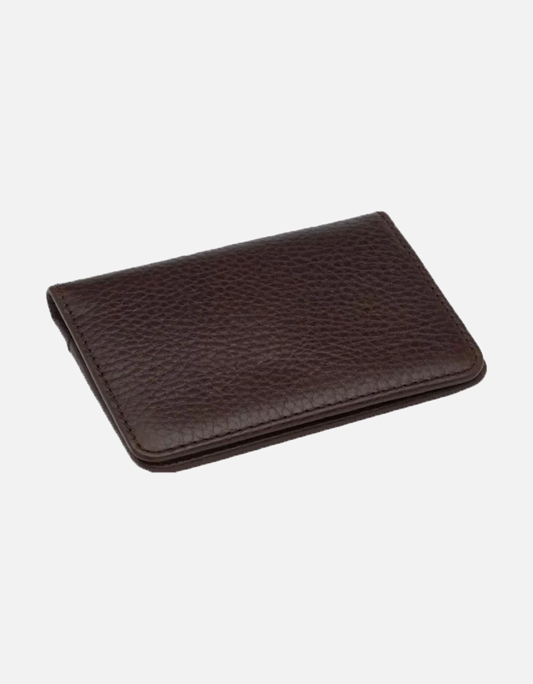 Fenchurch Grain Flap Card Holder Brown