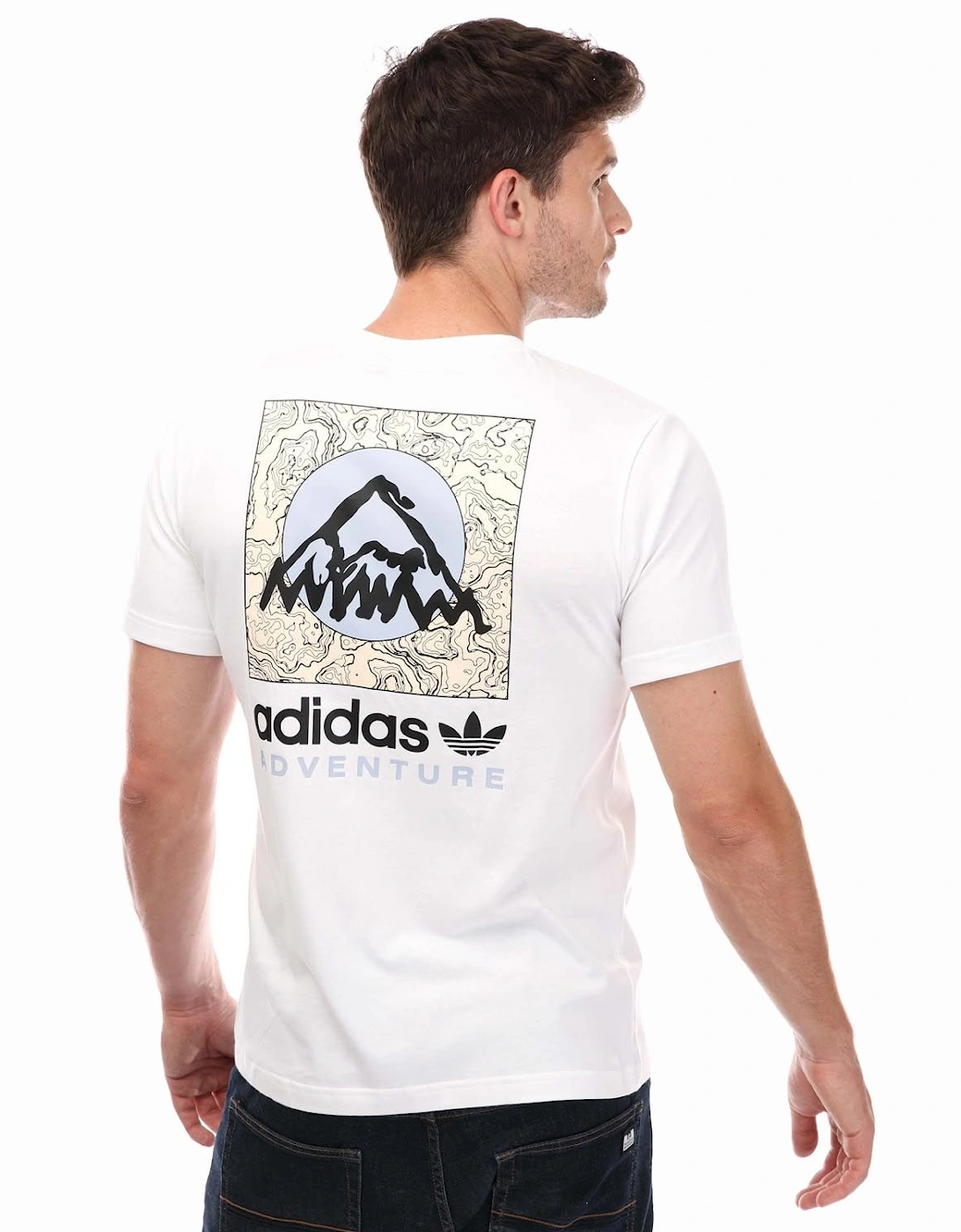 Mens Adventure Mountain Back T-Shirt