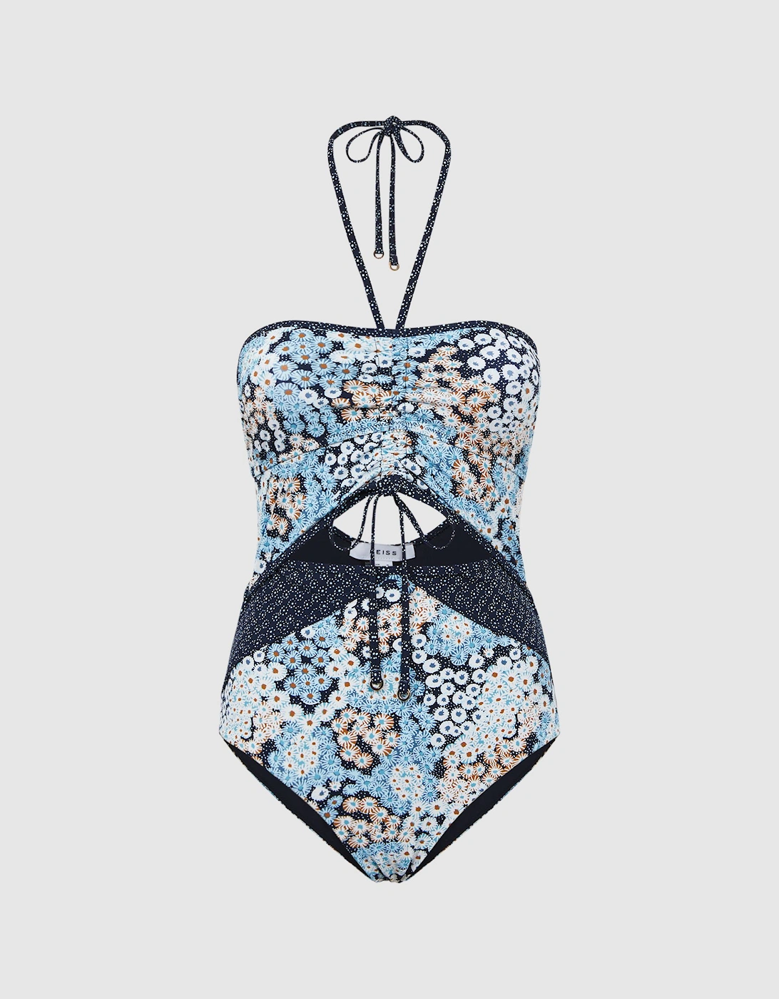Printed Cut-Out Swimsuit, 2 of 1