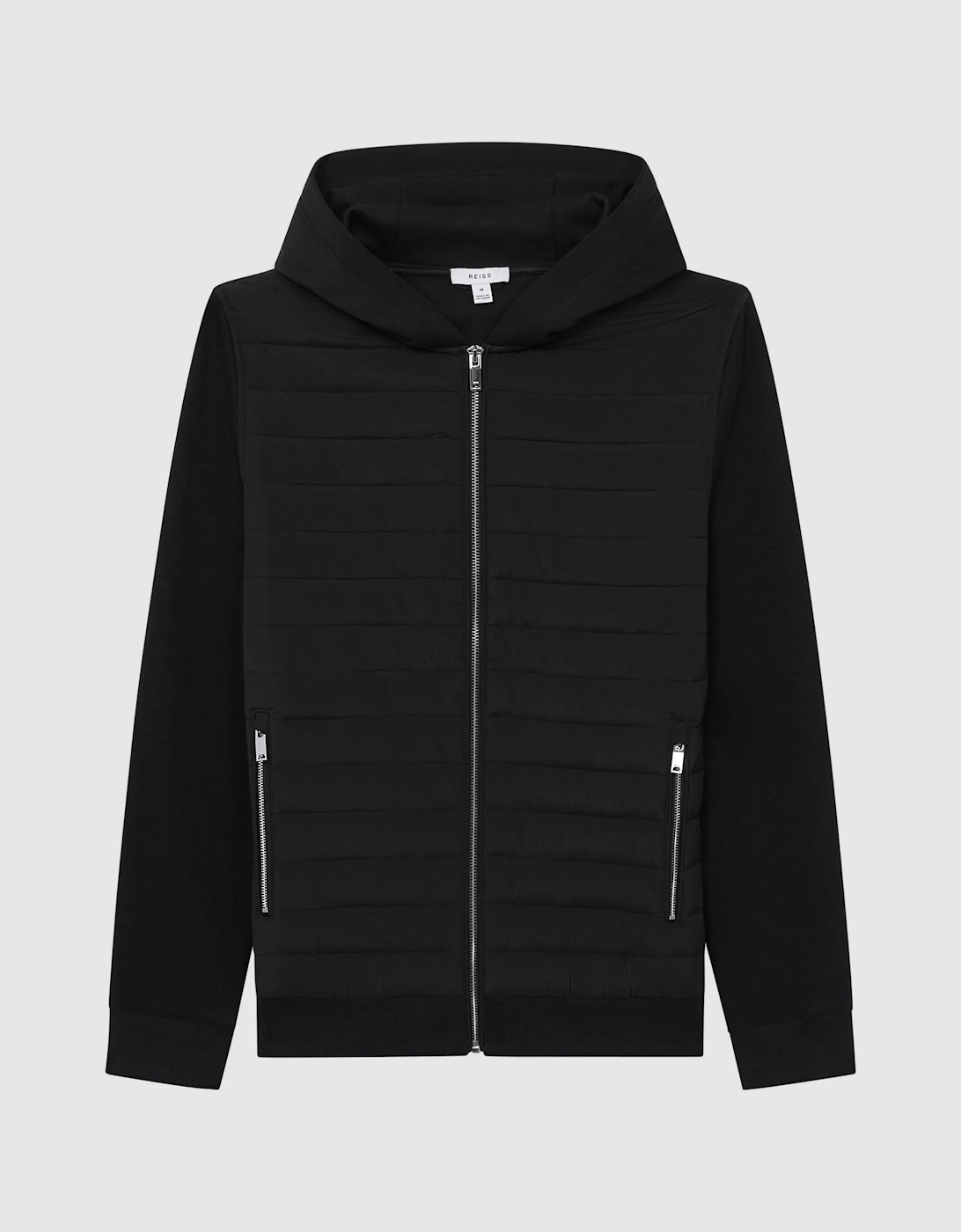 Hybrid Zip Quilted Hooded Jacket, 2 of 1