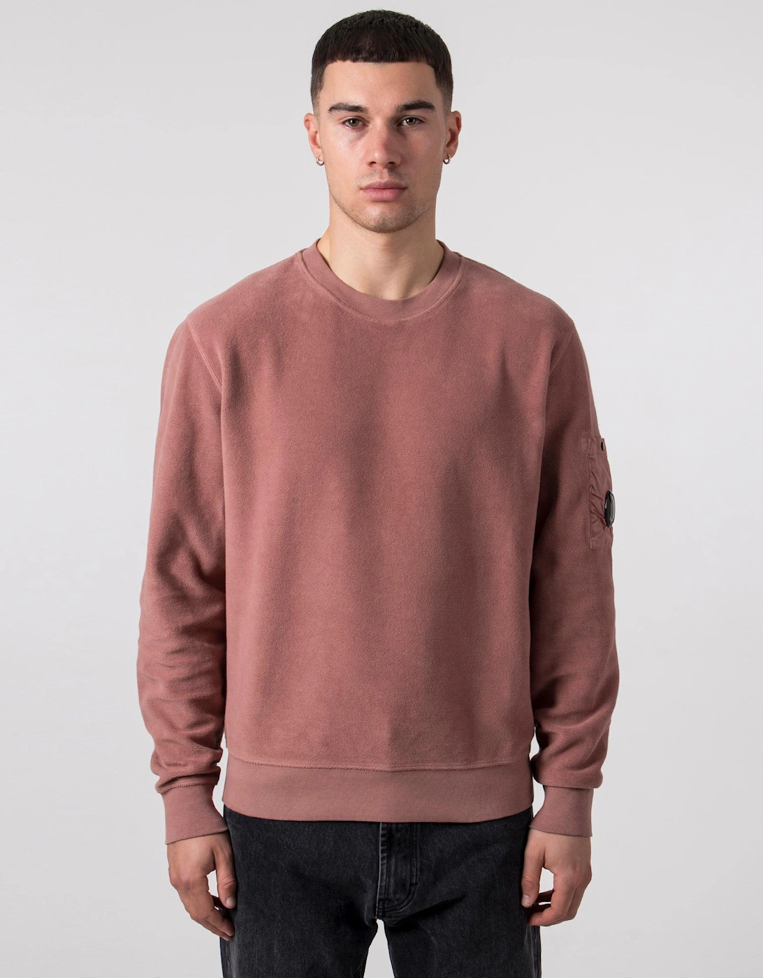 Reversed Brushed & Emerized Diagonal Fleece Sweatshirt