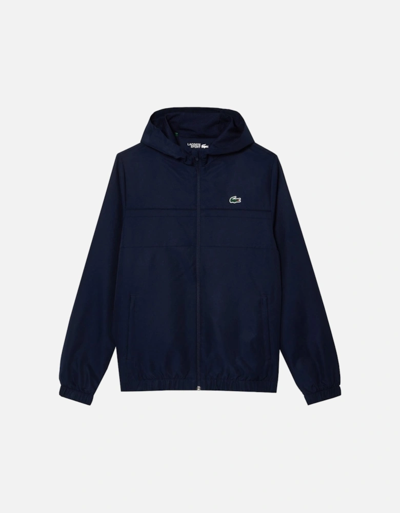 Men's Navy Blue Zipped Hooded tracksuit Jacket