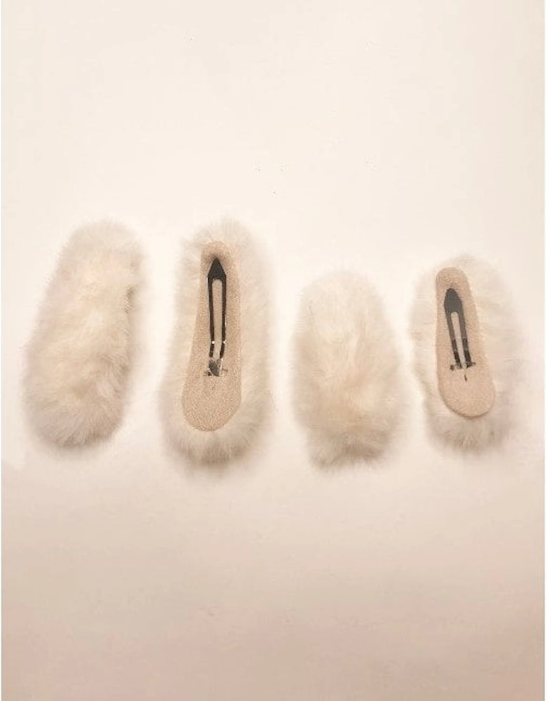 Faux Fur Hair Clip