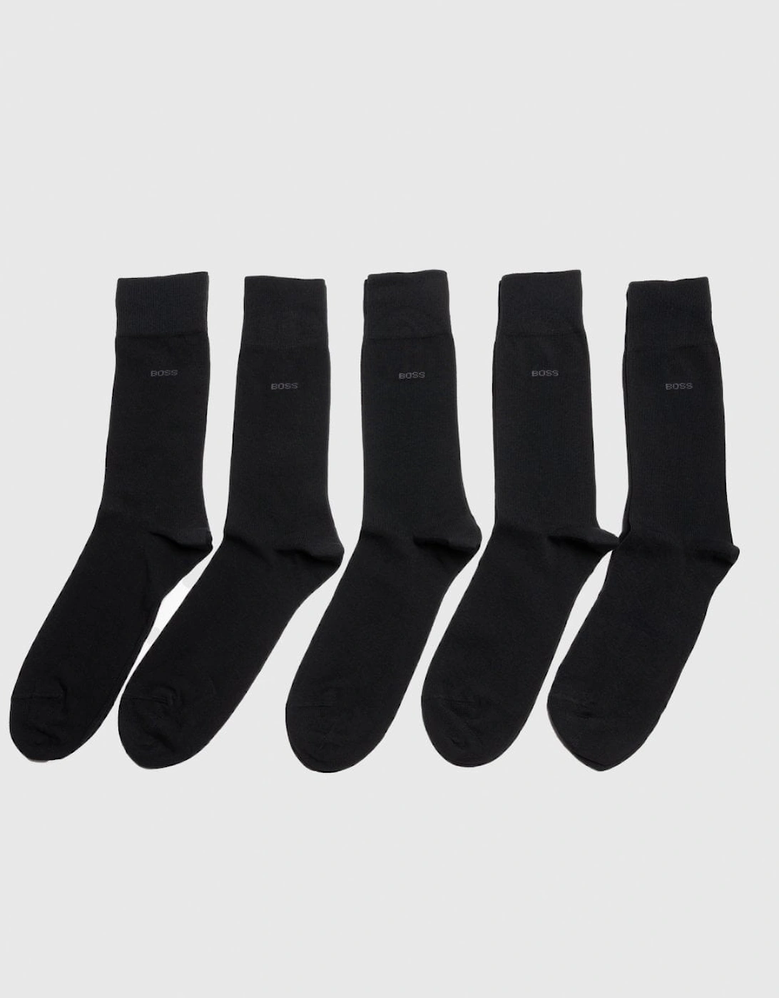 Orange 5 Pack Regular Length Uni Color Mens Combed Cotton Socks