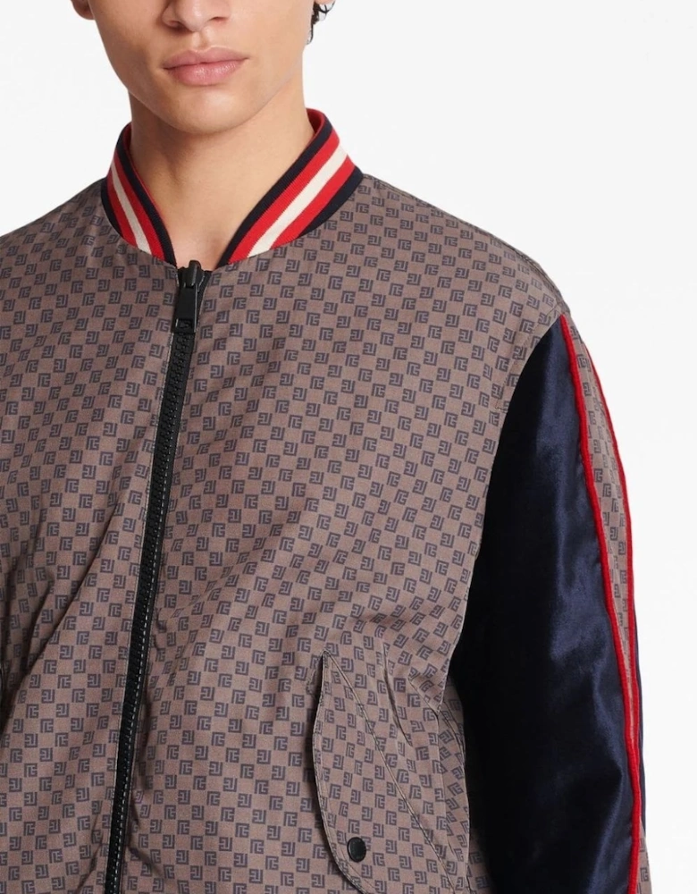 Mini Monogram Bomber Jacket Brown