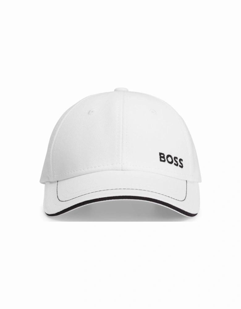 BOSS Green Cap-1 Mens Cotton-Twill Cap With Logo Detail NOS