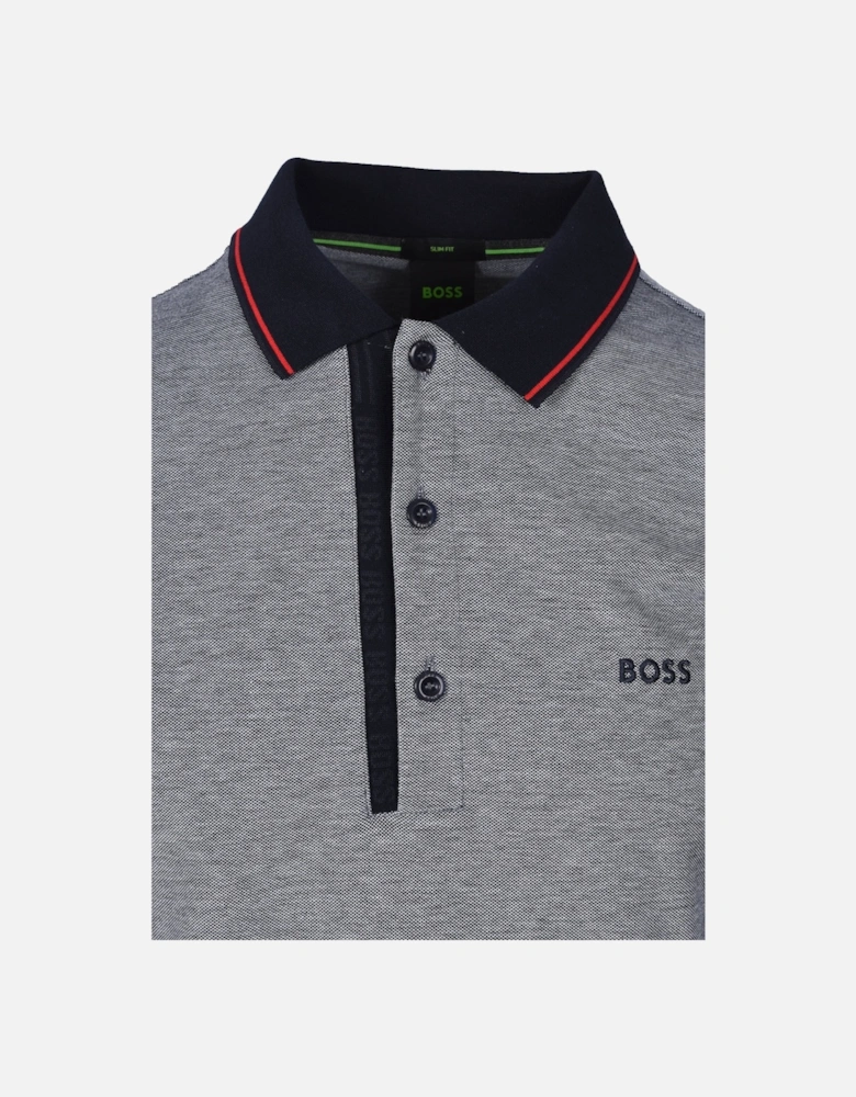 Boss Paule 4 Polo Shirt Navy/Red
