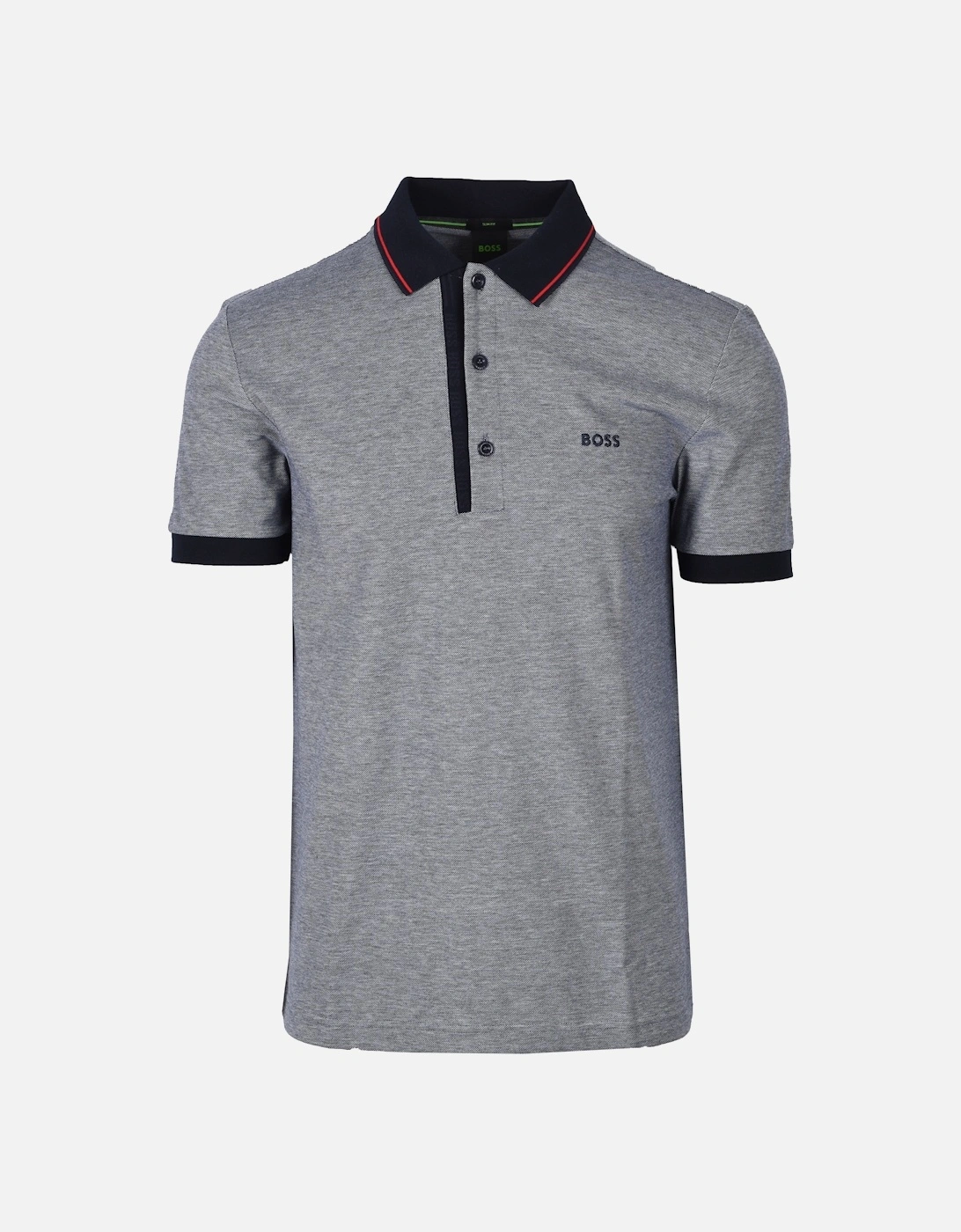 Boss Paule 4 Polo Shirt Navy/Red, 5 of 4