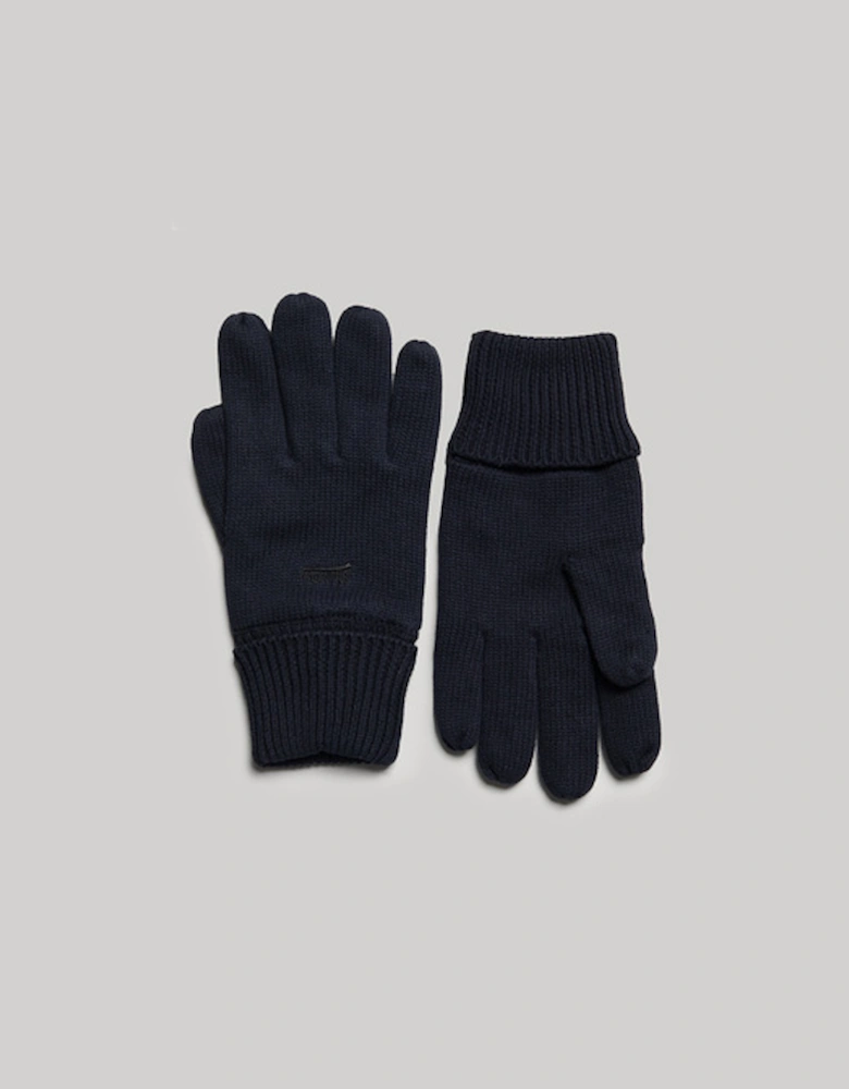 Knit Logo Gloves Eclipse Navy