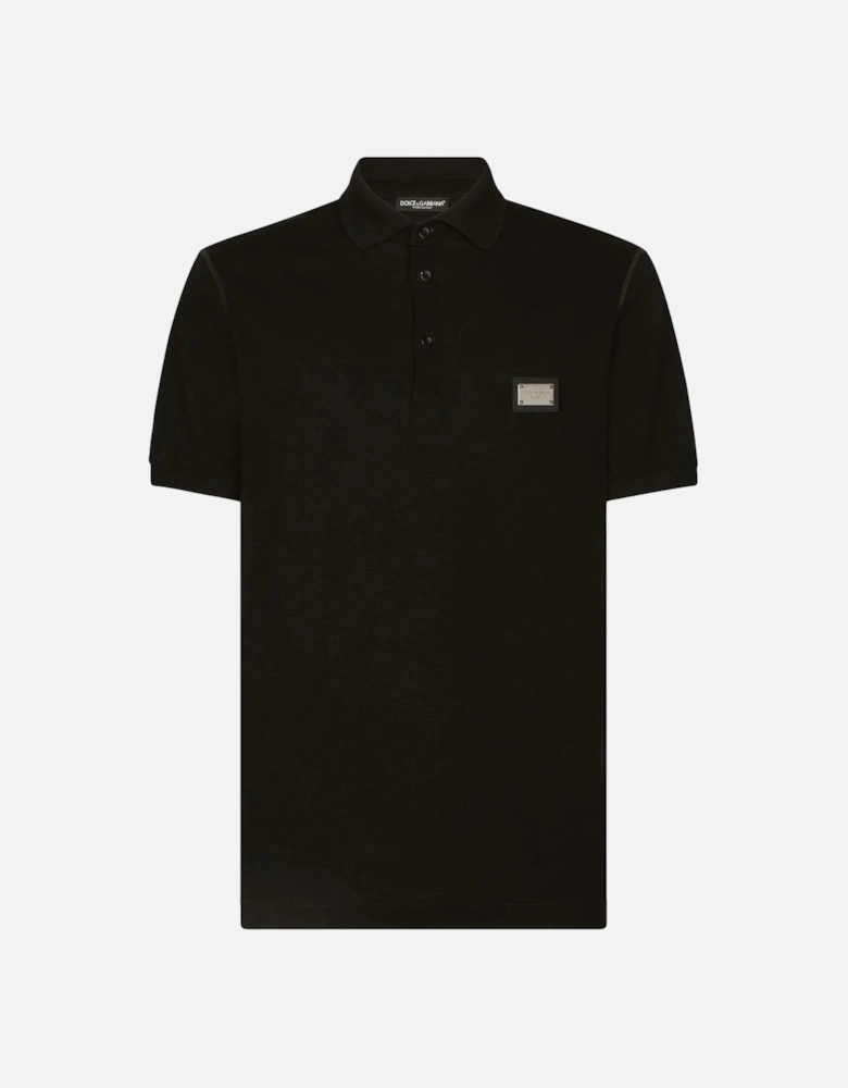 Essentials Plaque Polo Black