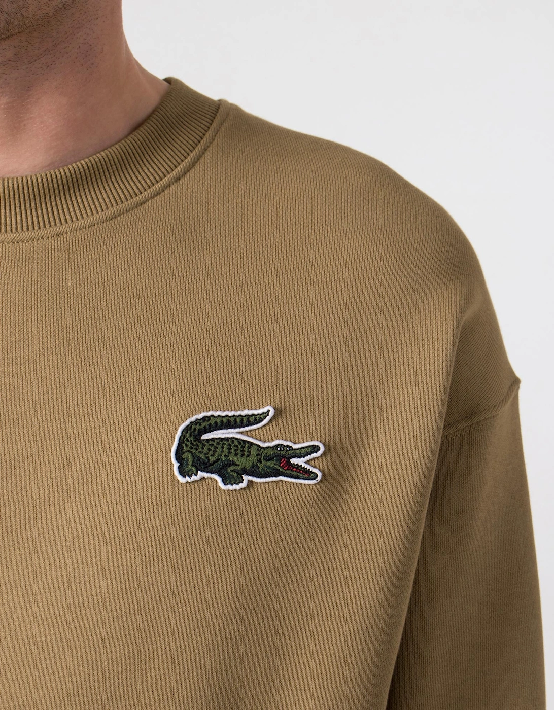 Relaxed Fit Large Crocodile Badge Sweatshirt