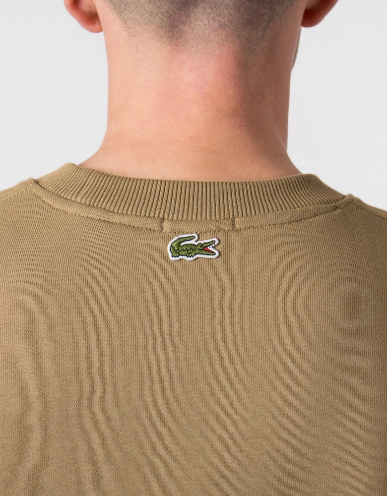 Relaxed Fit Large Crocodile Badge Sweatshirt