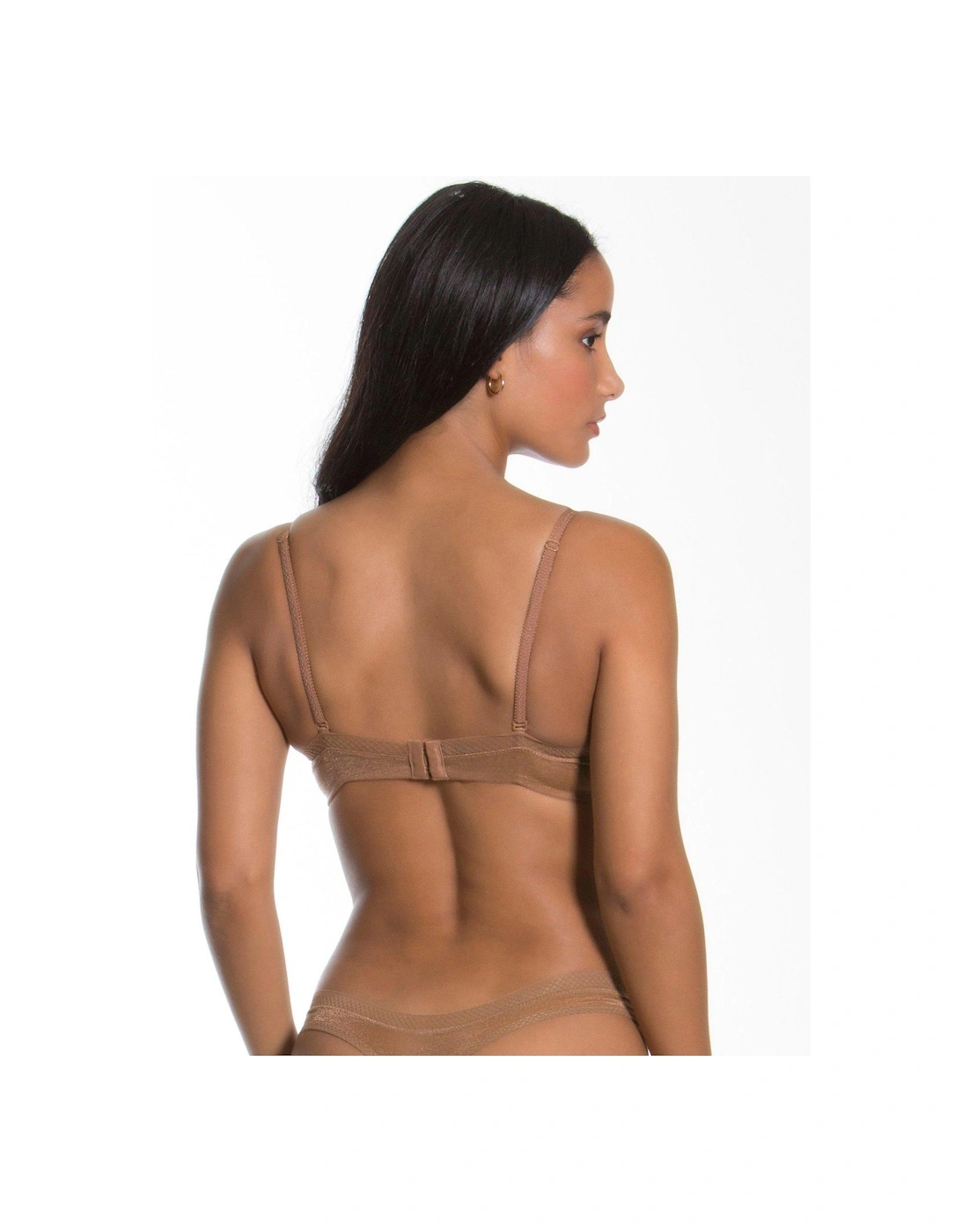 Glossies Sheer Moulded Bra - Bronze