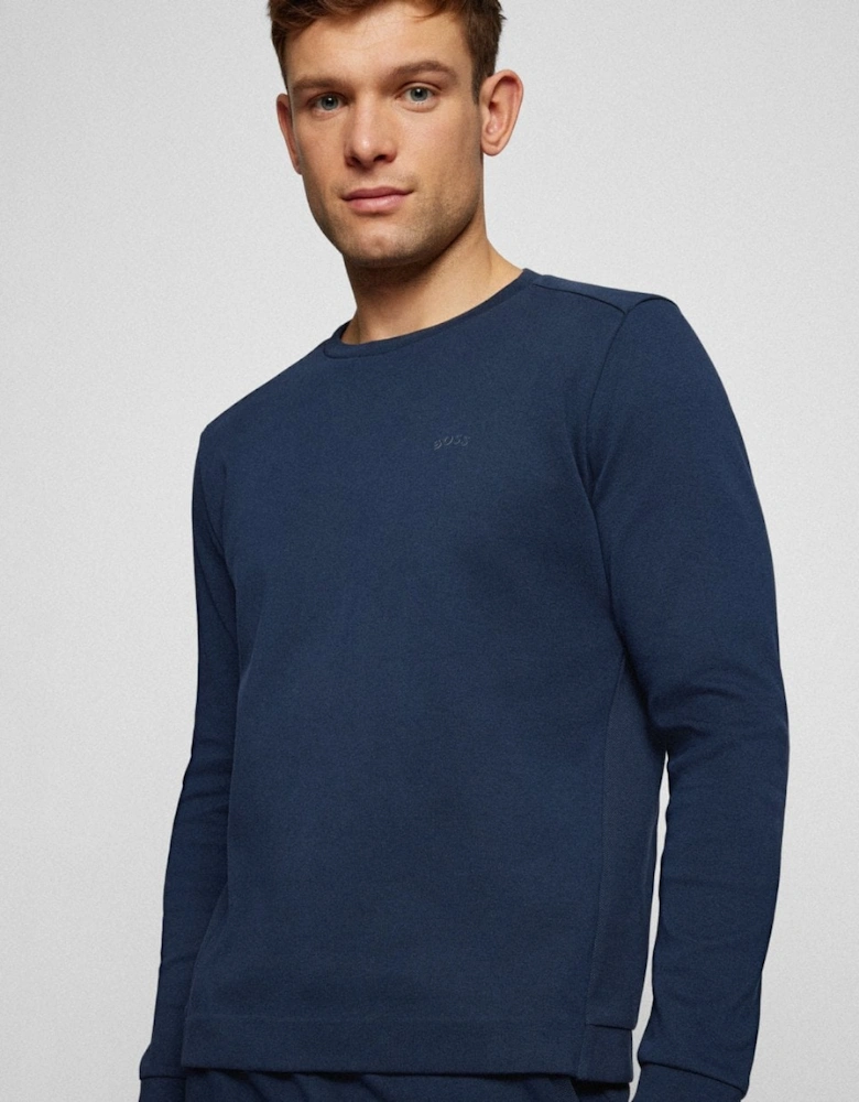 BOSS Green Salbo Mens Curved Logo Sweatshirt