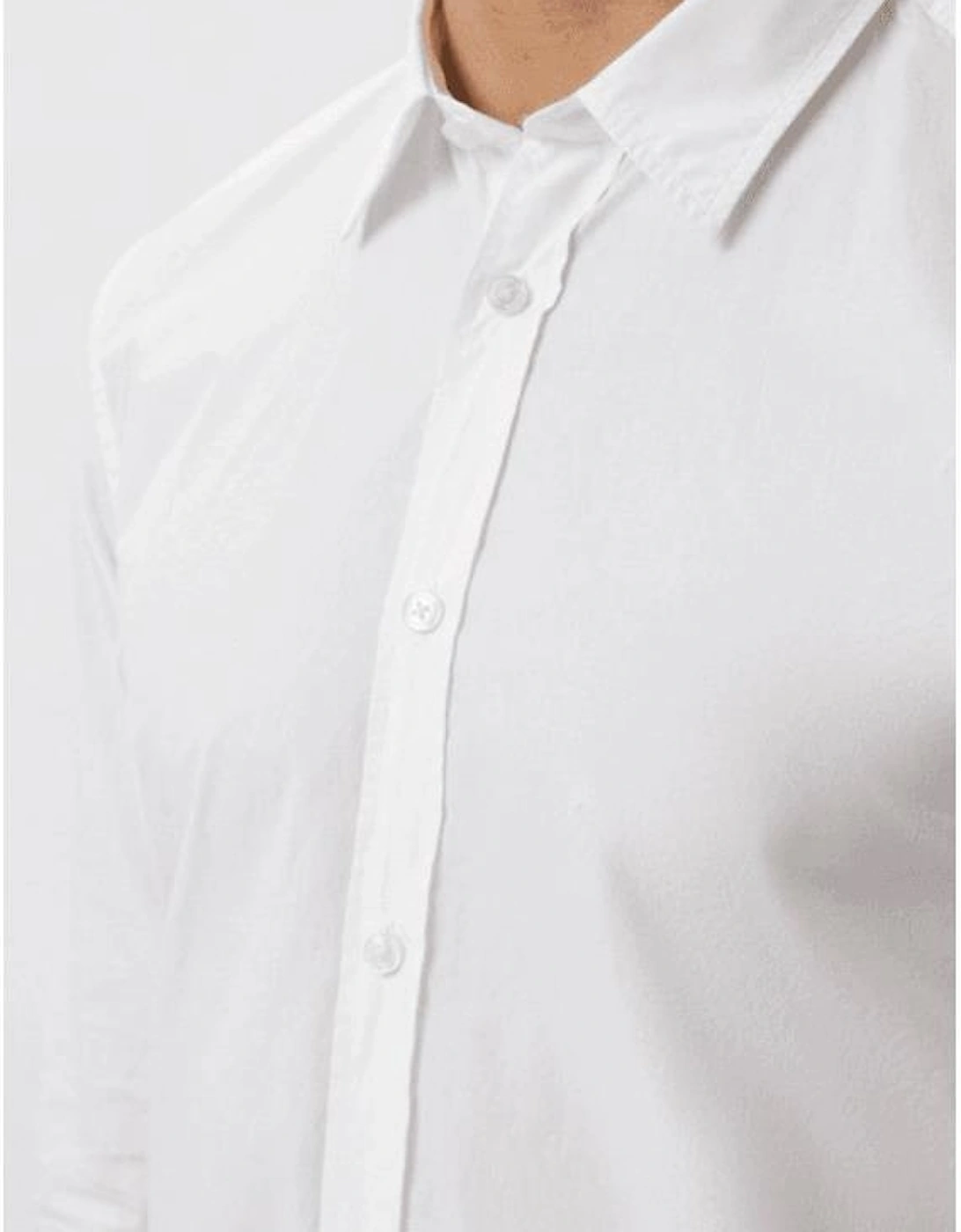 S-Roan Slim Fit Long Sleeve White Shirt