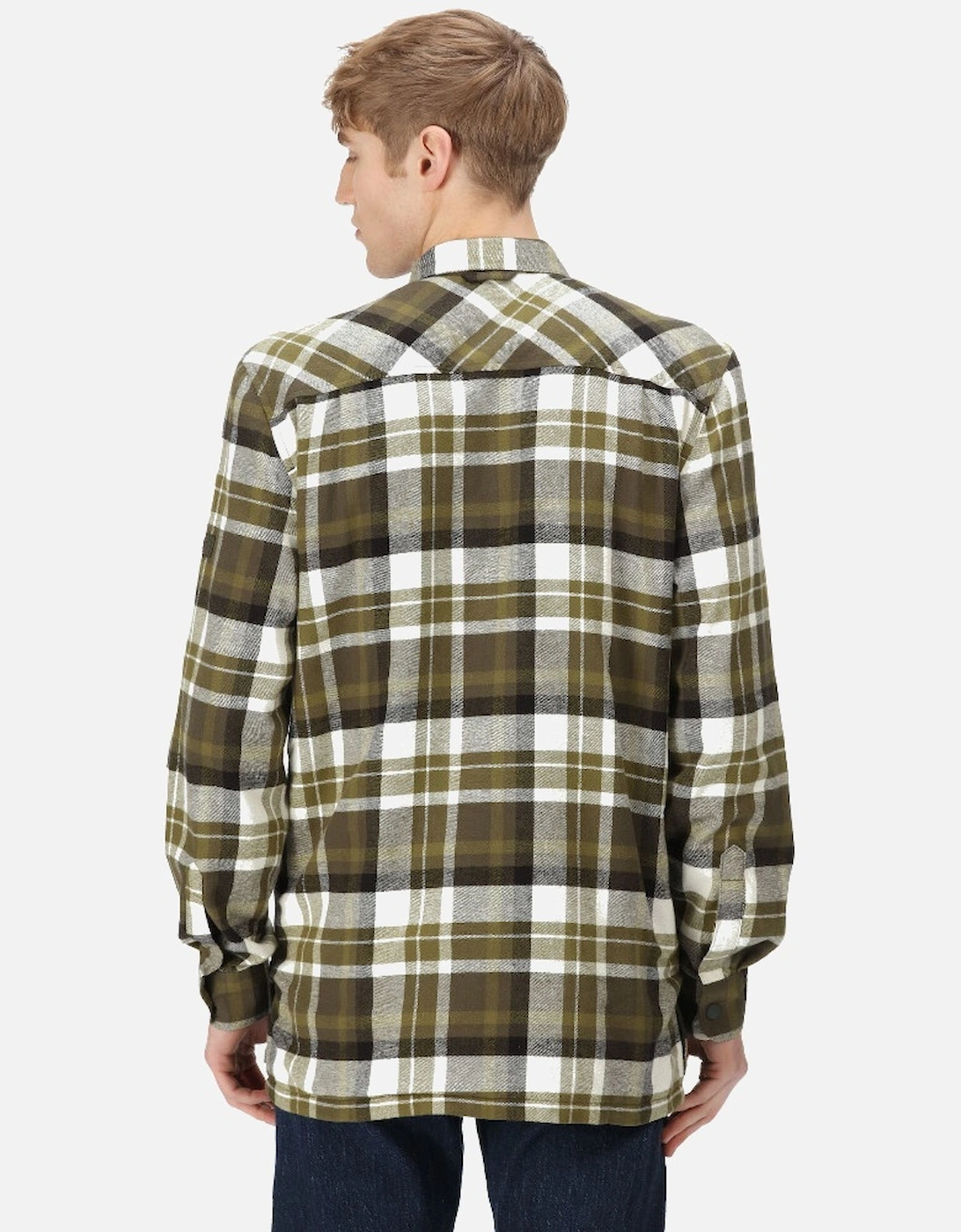 Mens Thamos Organic Cotton Check Long Sleeve Shirt