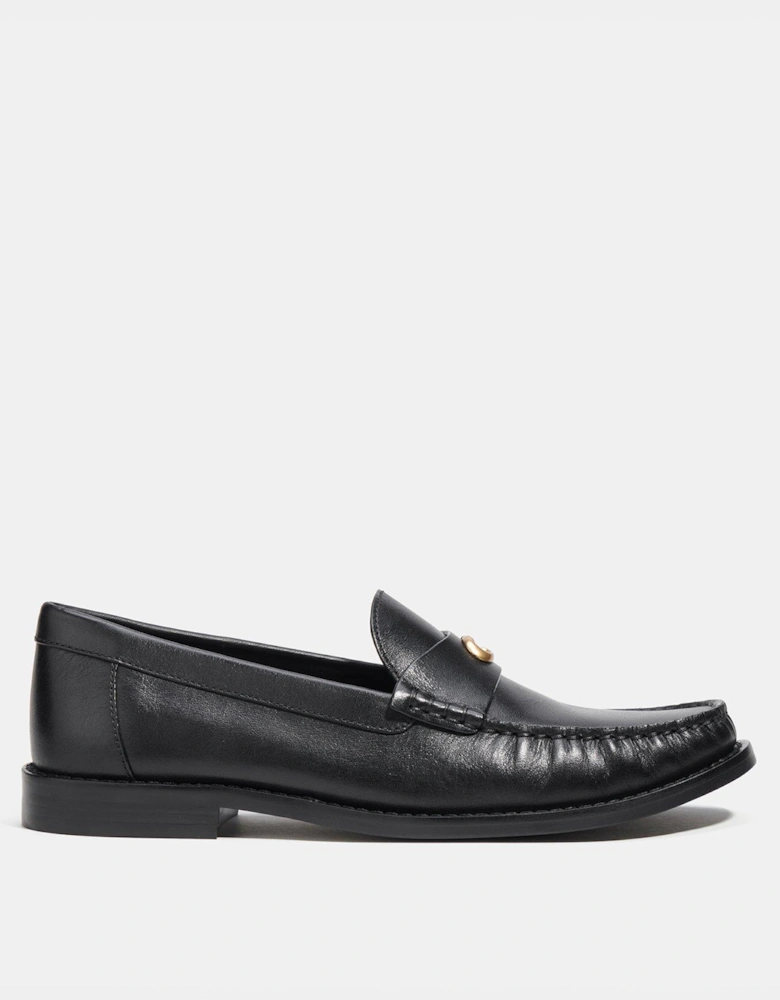 Jolene Leather Loafer - Black