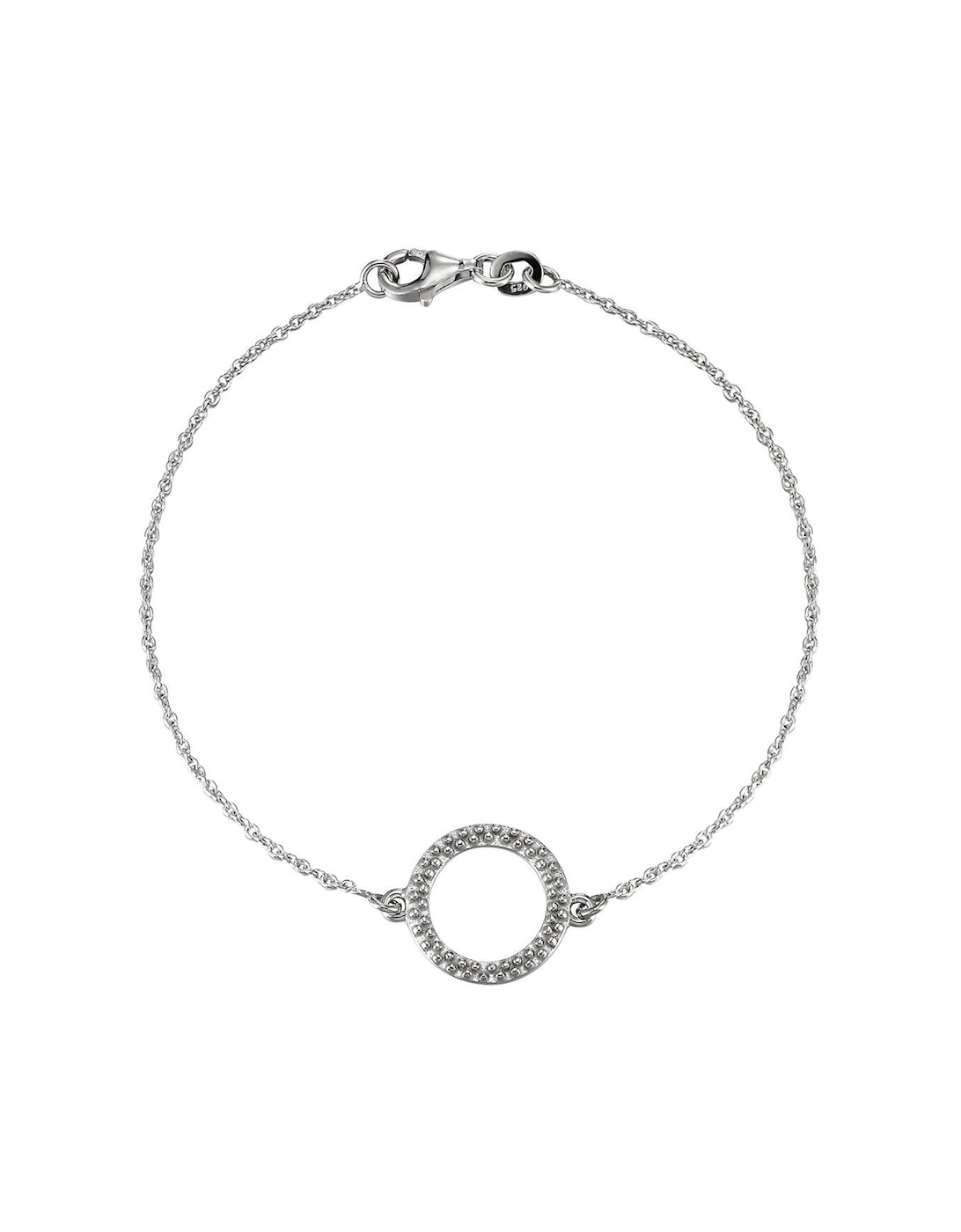 Sterling Silver Delicately Detailed Circle Bracelet, 3 of 2