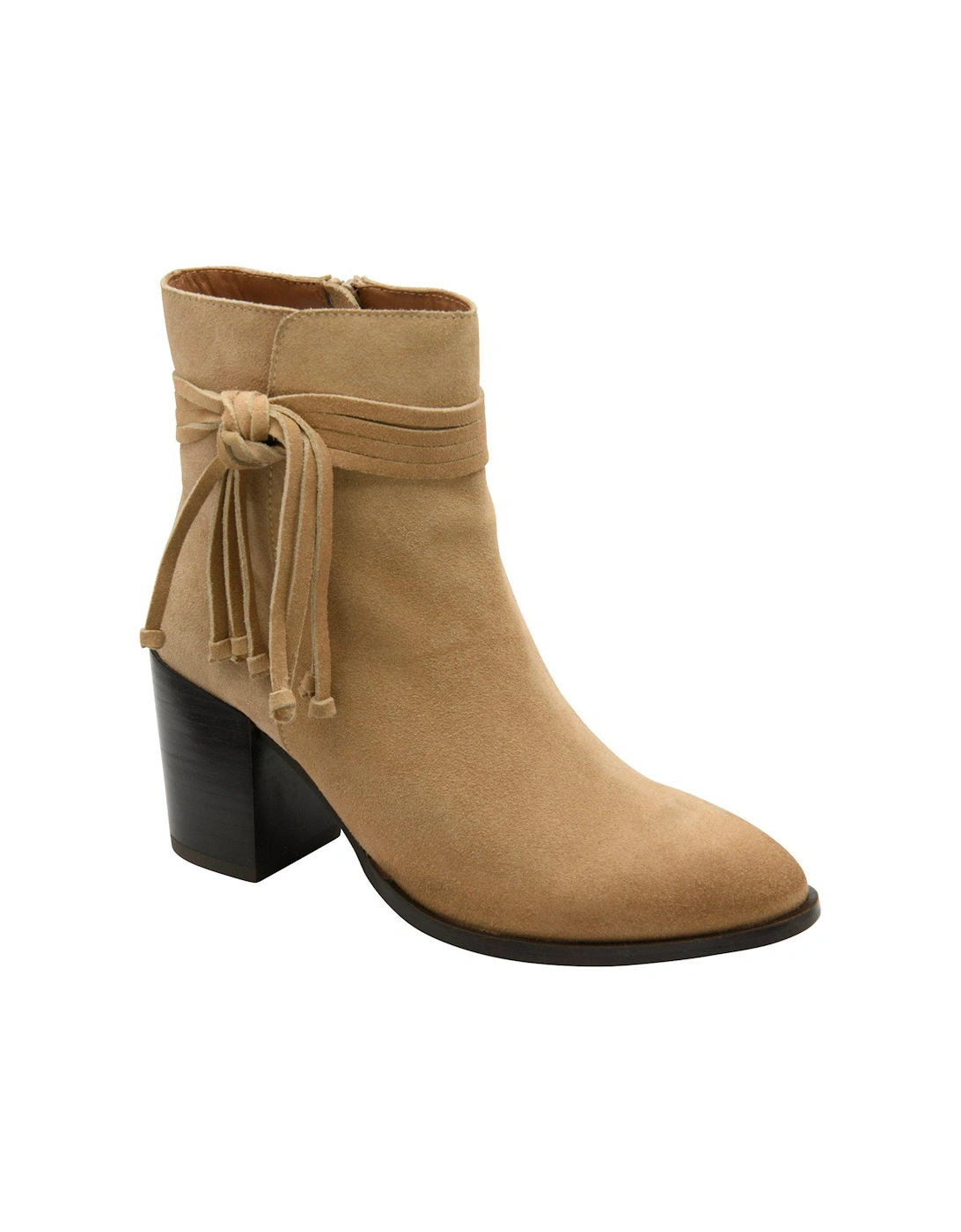 Soran Sand Suede Western Ankle Boot, 5 of 4