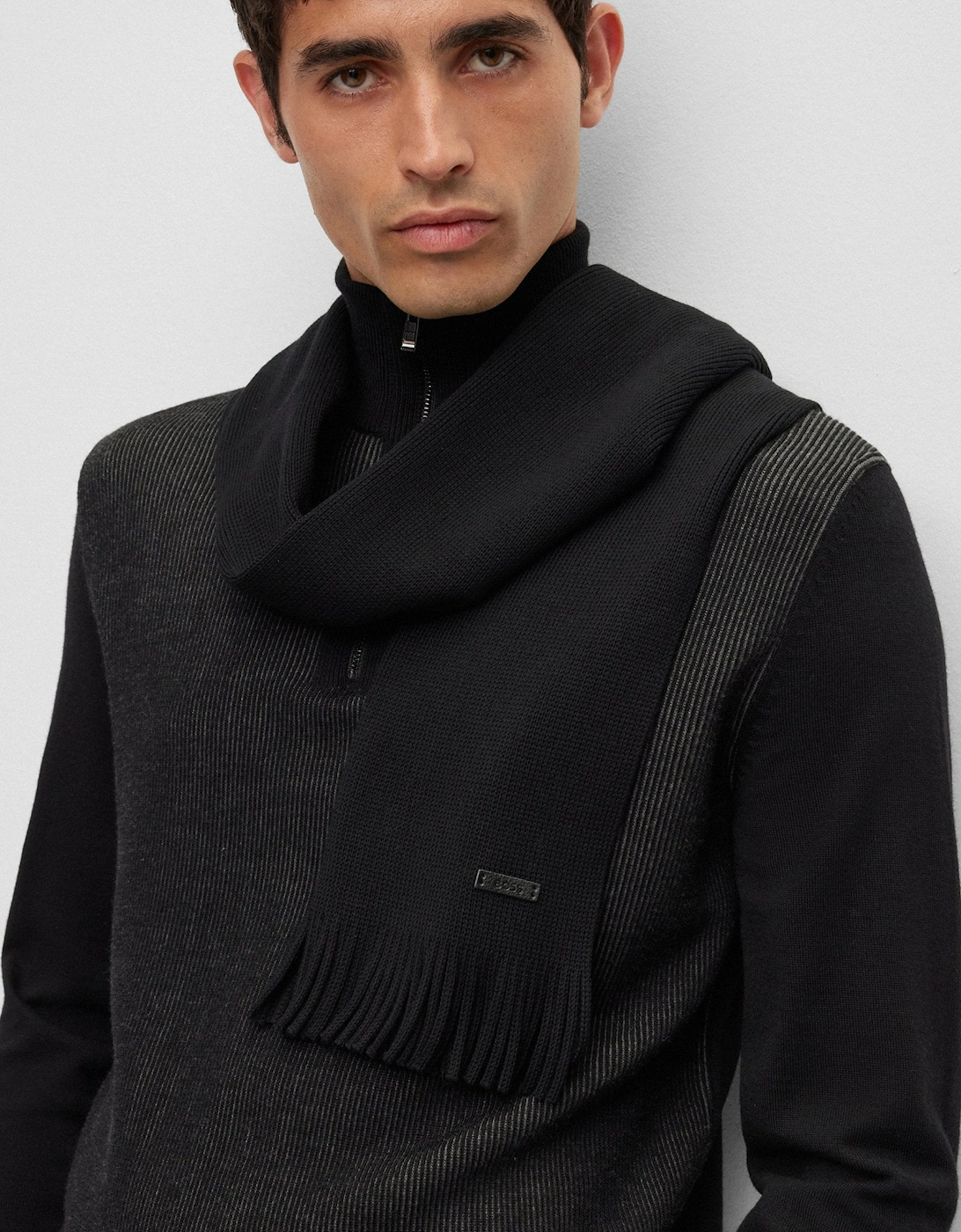 BOSS Black Albas Scarf 001 Black