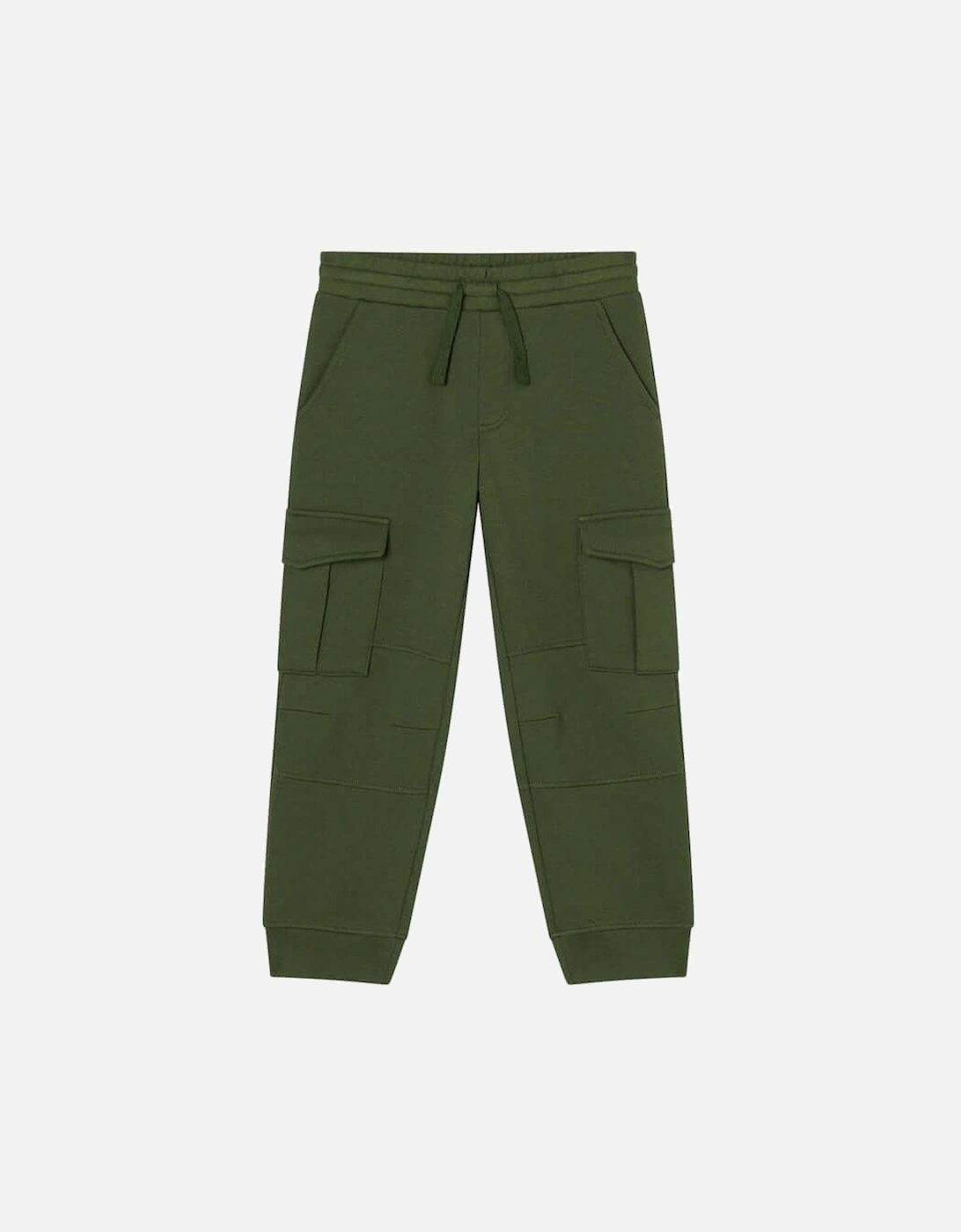 Boys khaki Cotton Cargo Joggers, 2 of 1