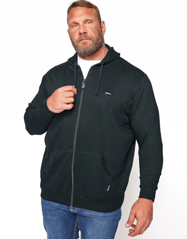 Essential Zip Thru Hoodie - Black