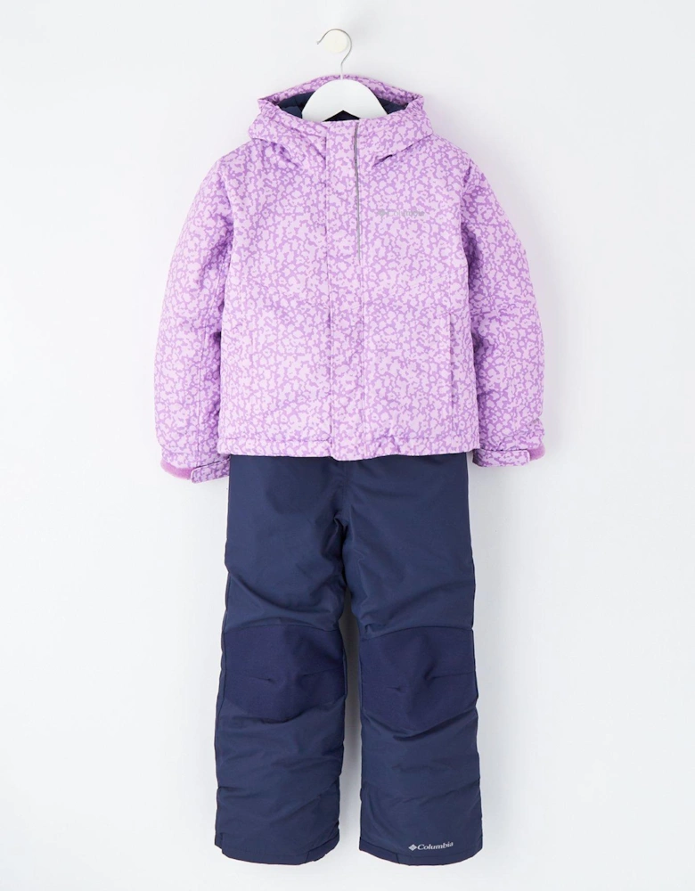 Kids 2 Piece Buga Ski Insulated Jacket and Pants Set - Lilac
