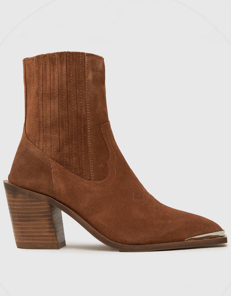 Anand Suede Western - Brown