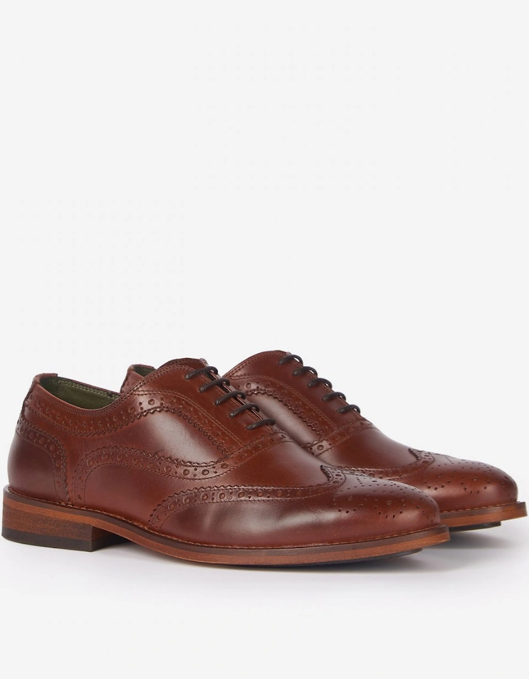 Isham Mens Oxford Brogue Shoes, 7 of 6
