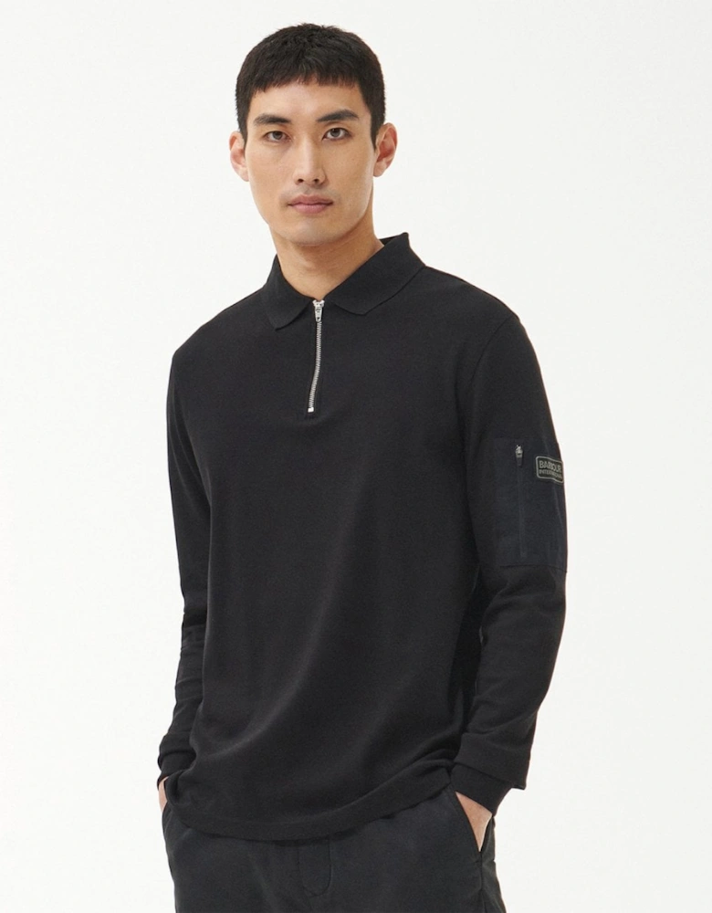 Breaker Long Sleeve Mens Half-Zip Polo