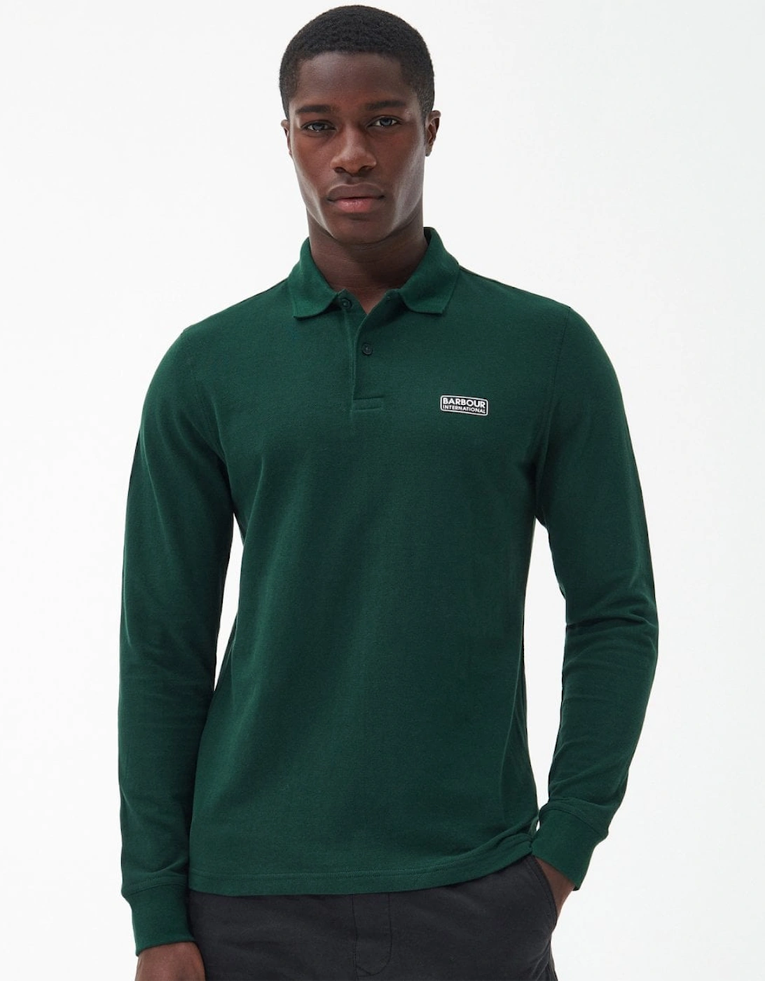 Essential Mens Long Sleeve Polo, 8 of 7