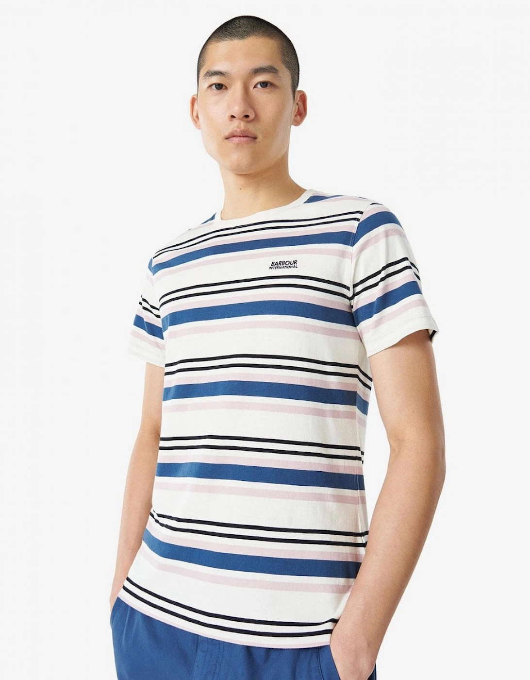 Norwood Mens Striped T-Shirt, 8 of 7