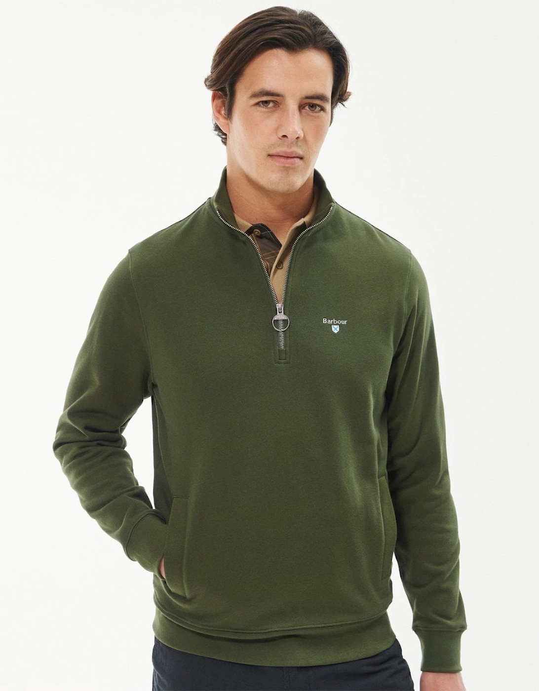 Rothley Mens Half-Zip Sweatshirt, 9 of 8
