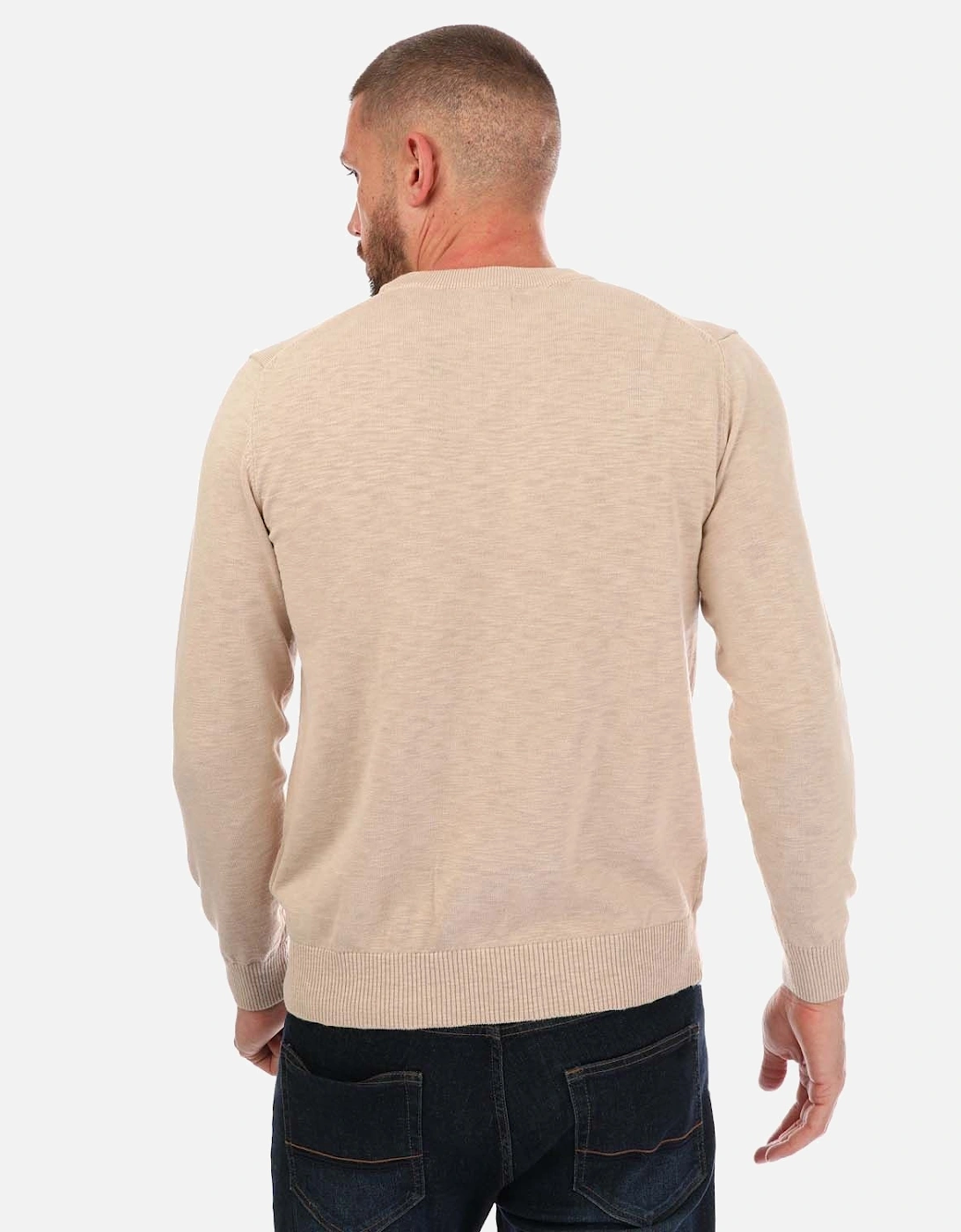 Mens Cotton Flamme Crew Neck Sweater